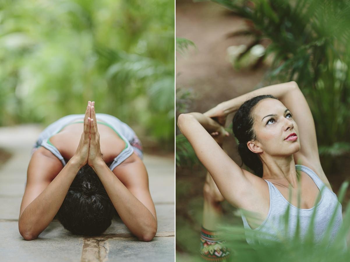 Foto von Yoga Posen und Übungen