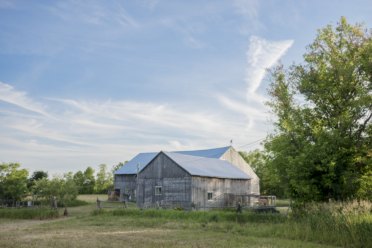 Farmhaus und Scheune der Kanada Fotoreportage back to the land
