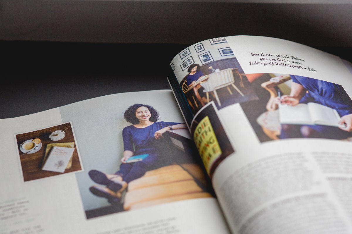 Portraitfotos von Schriftstellerin Melanie Raabe im Flow Magazin